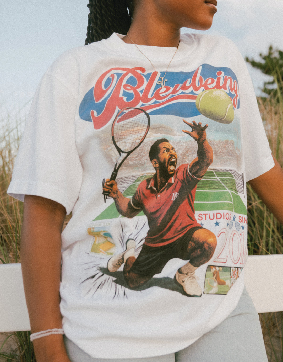 WHITE TENNIS TEE