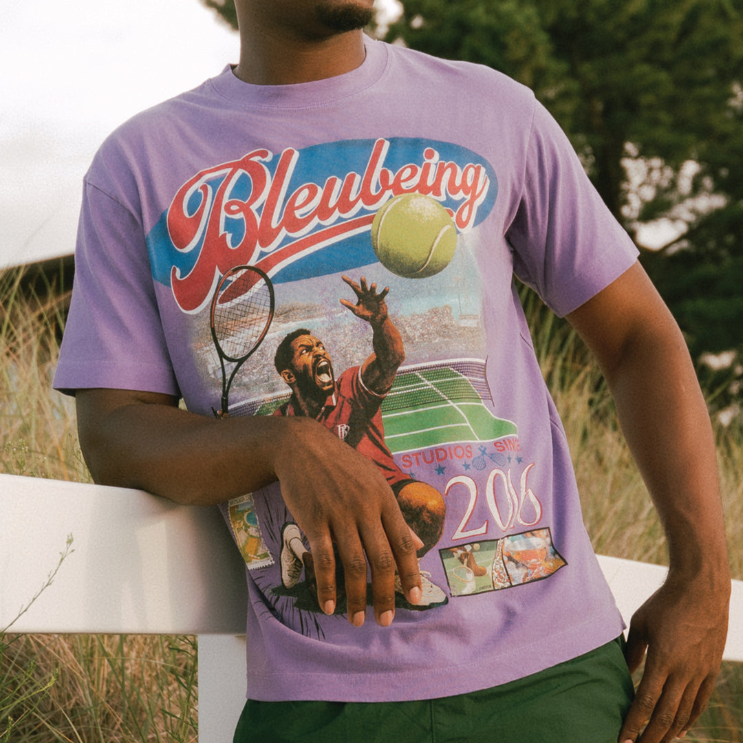 PURPLE TENNIS TEE