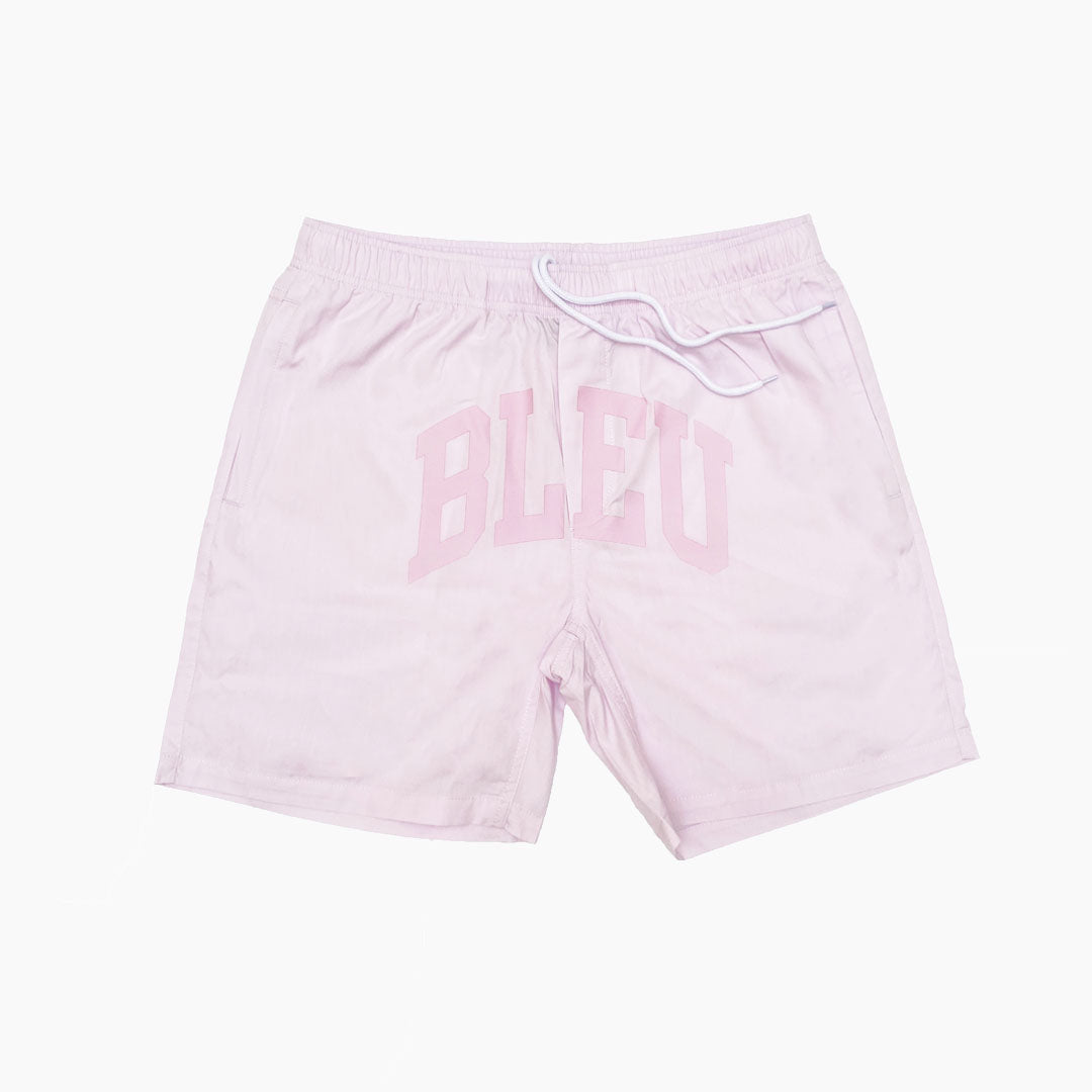 "BLEU" Nylon Shorts Orchid