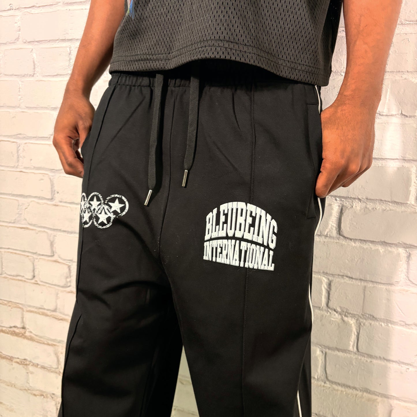 OLYMPIC BLACK TRACK PANT