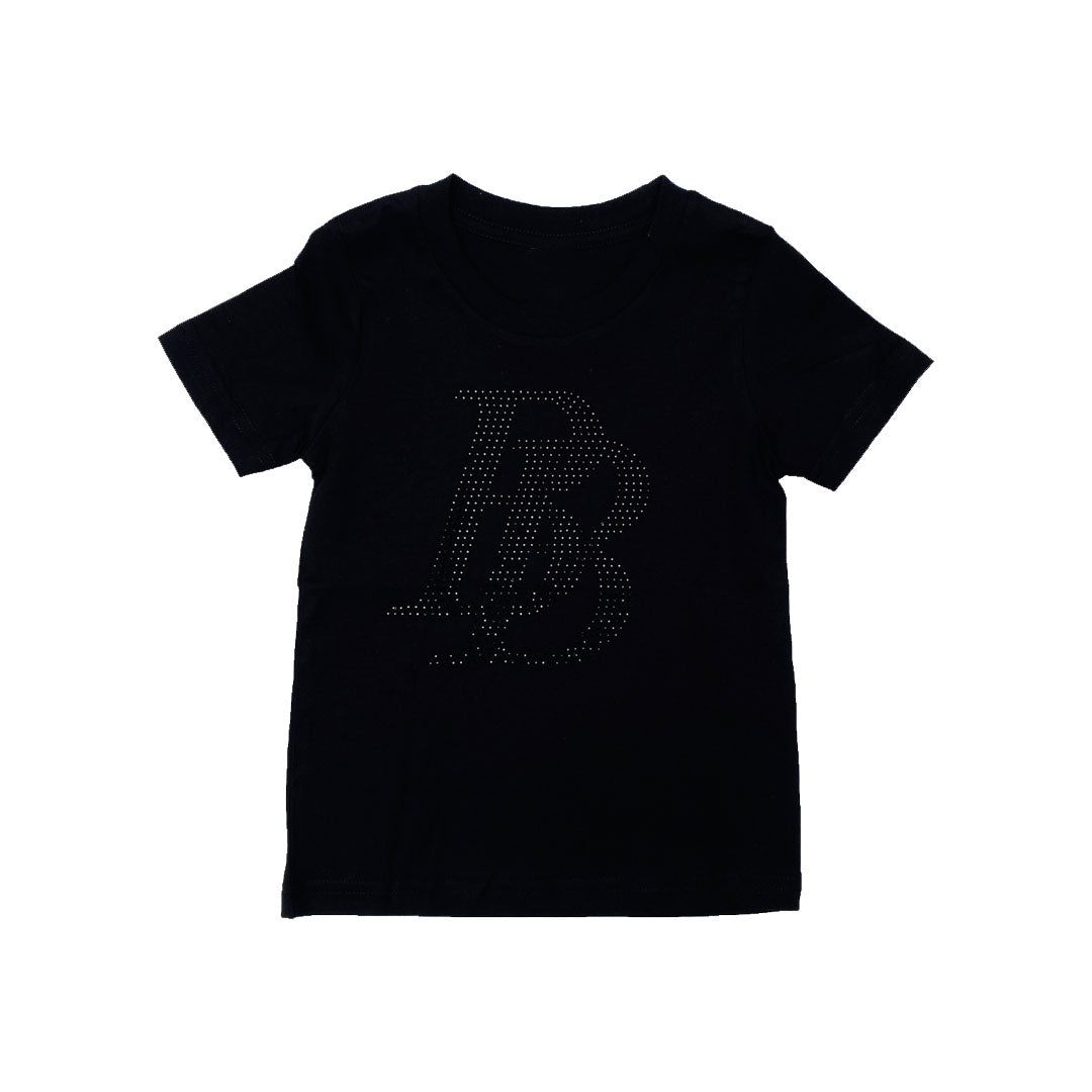 "BB" Kids Black Rhinestone tee