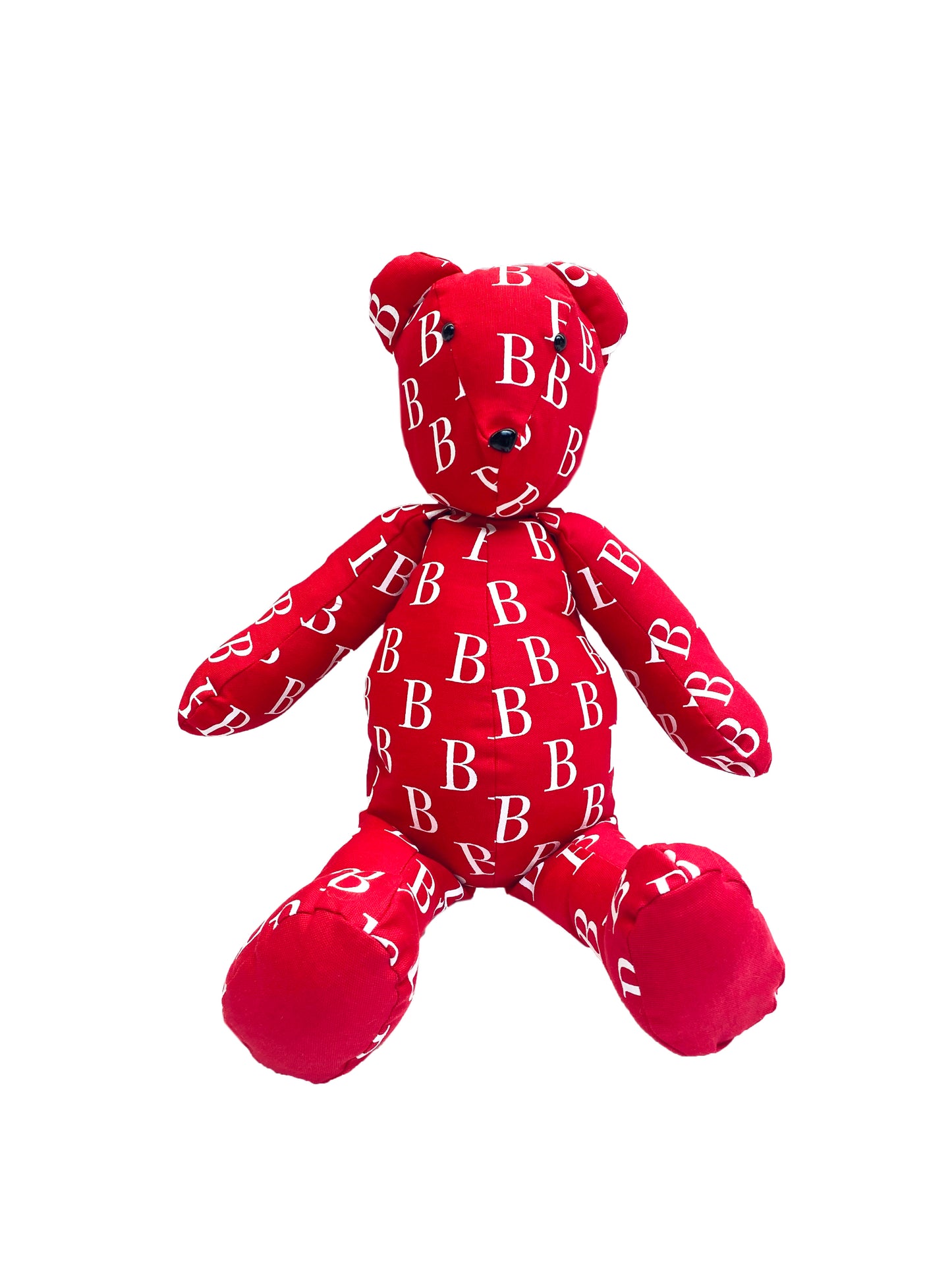 BBS Monogram Print Teddy Bear