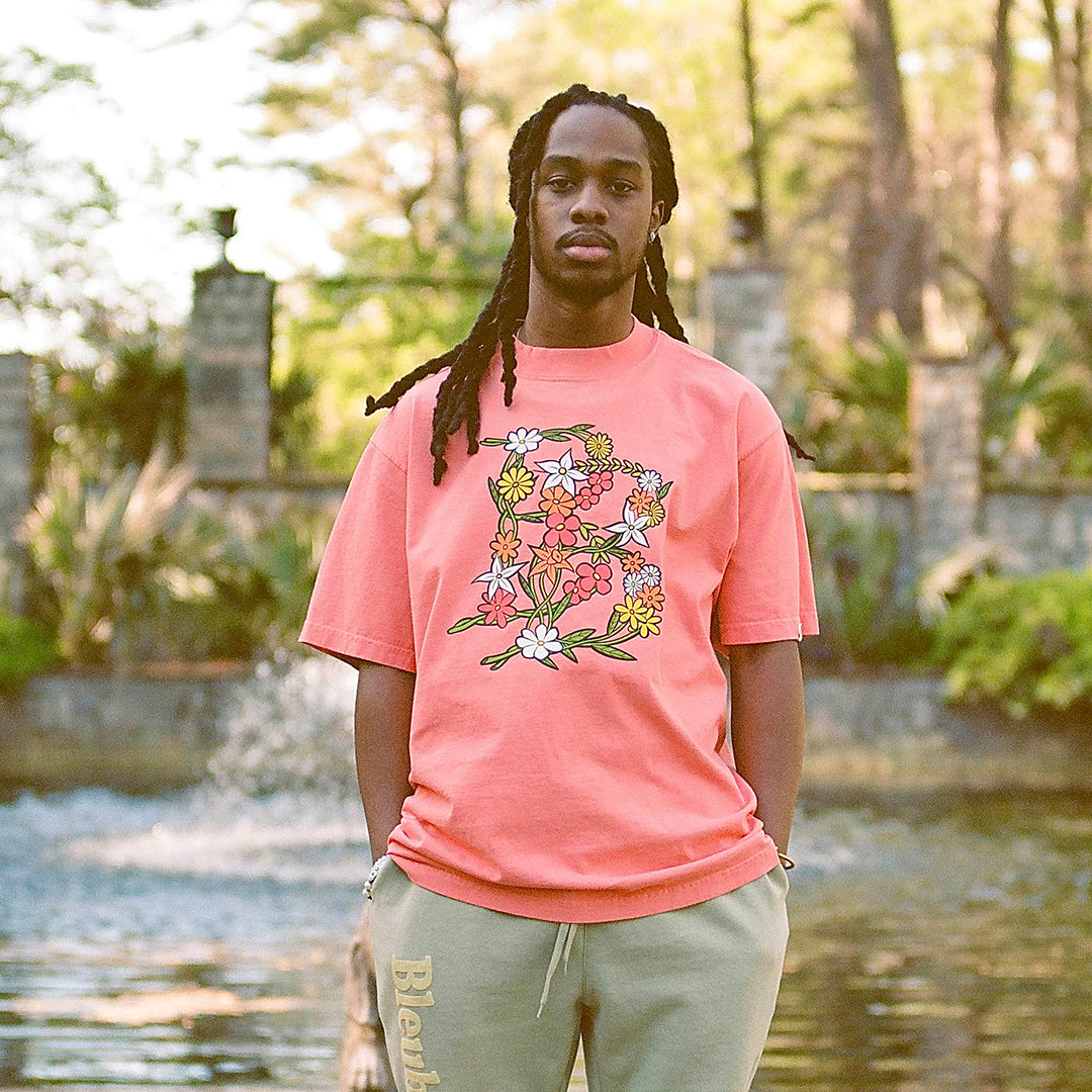 Peach Floral BB Tee