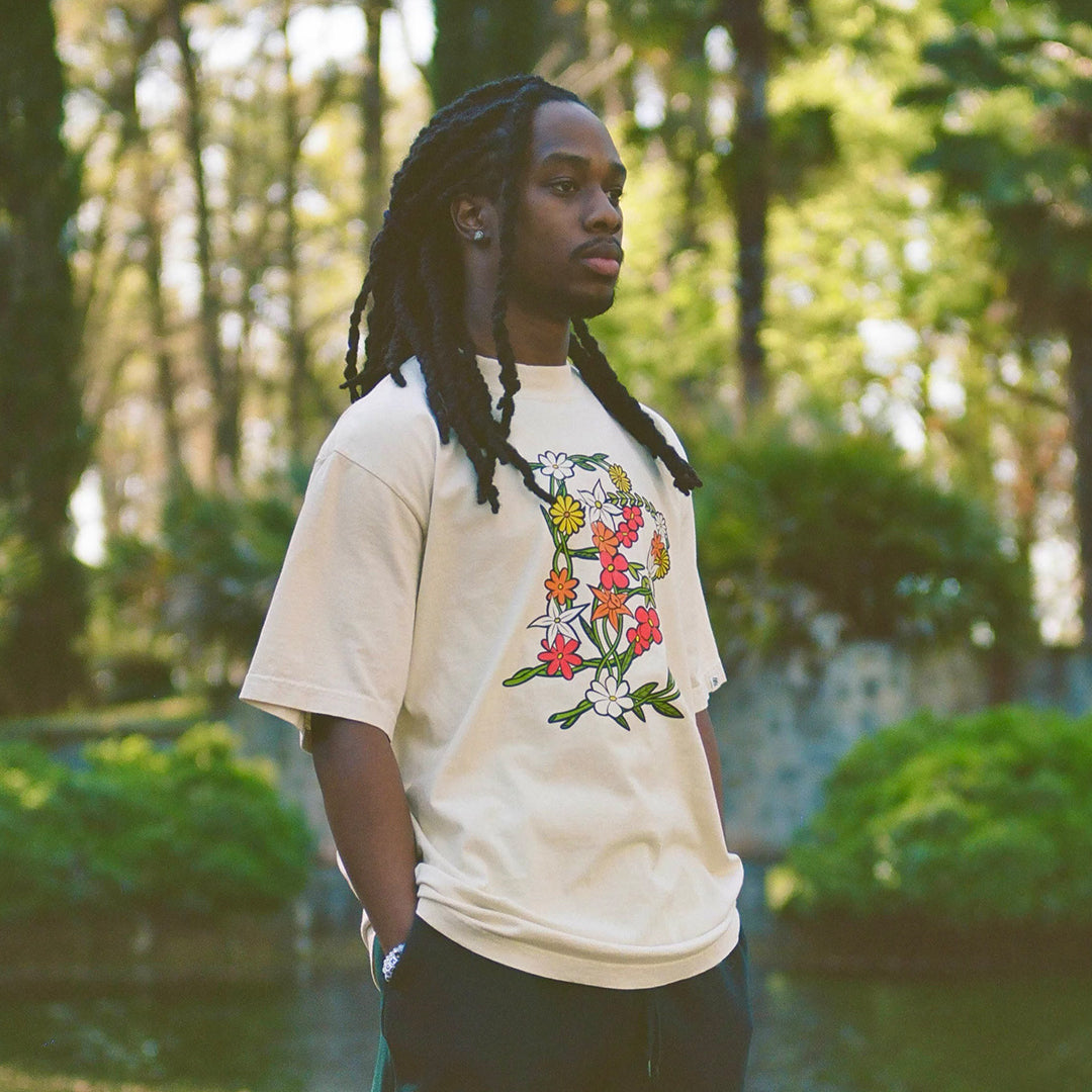 Cream BB Floral Tee