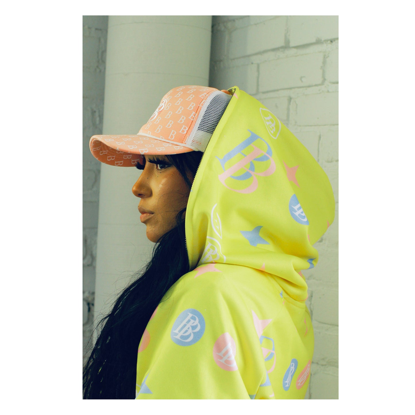 polyester foam front mesh back Screenprint logo allover Embroidered Logo in center firm brim