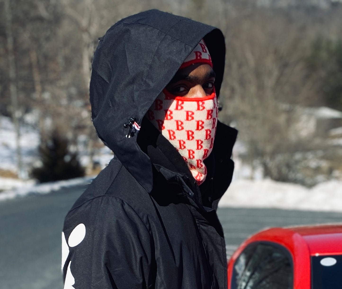 Monogram Ski Mask