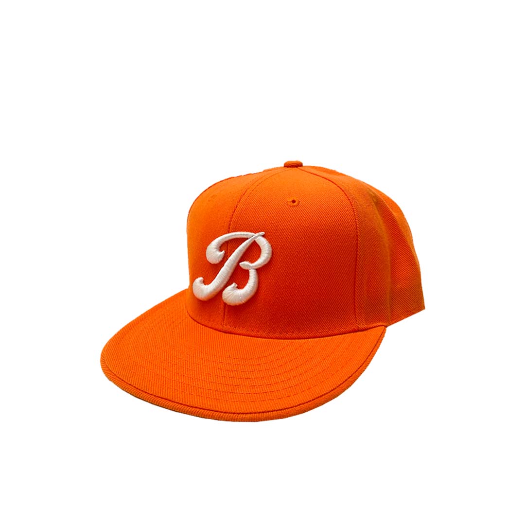 100% Wool Flat bill Structured fit Puff Embroidered Front Logo