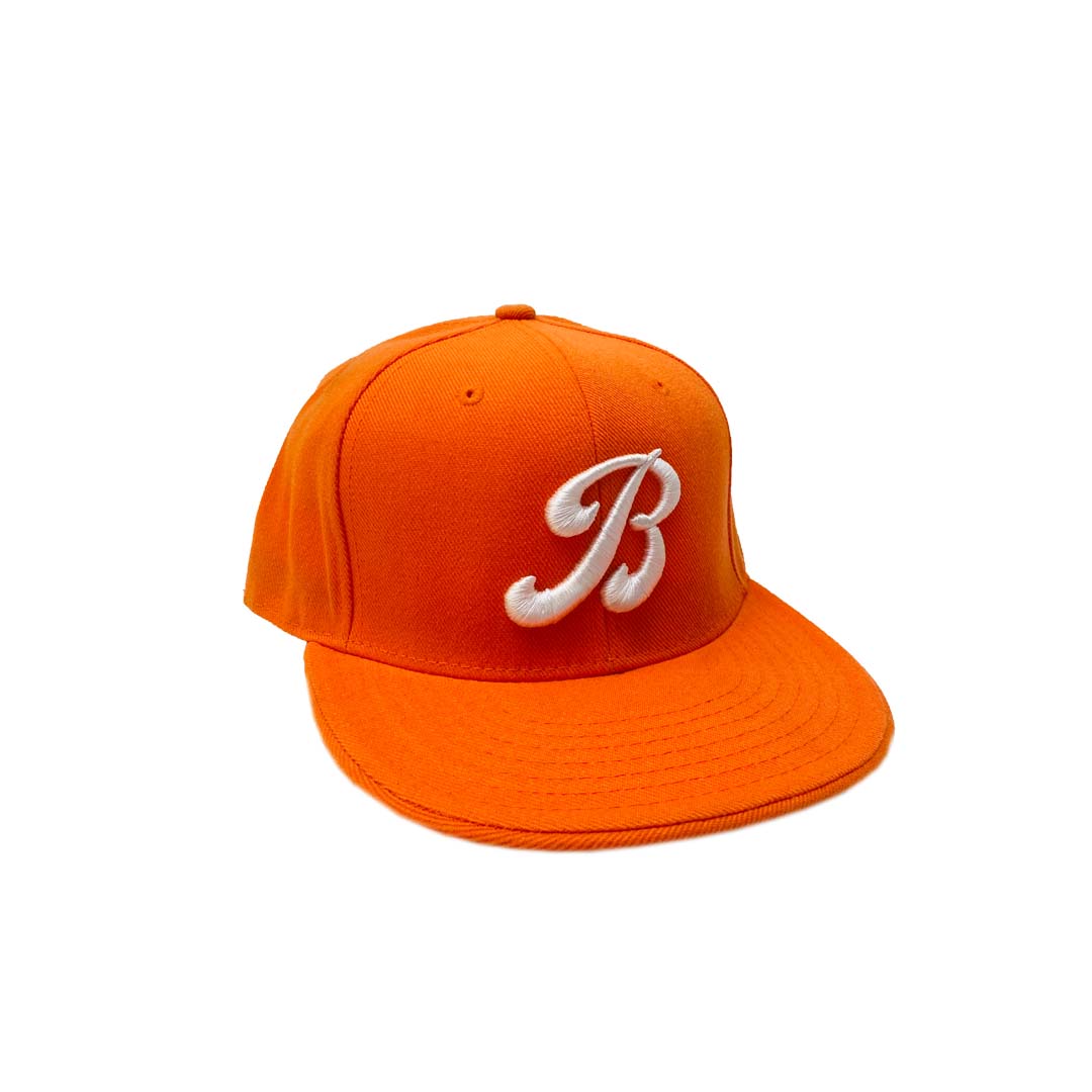 100% Wool Flat bill Structured fit Puff Embroidered Front Logo