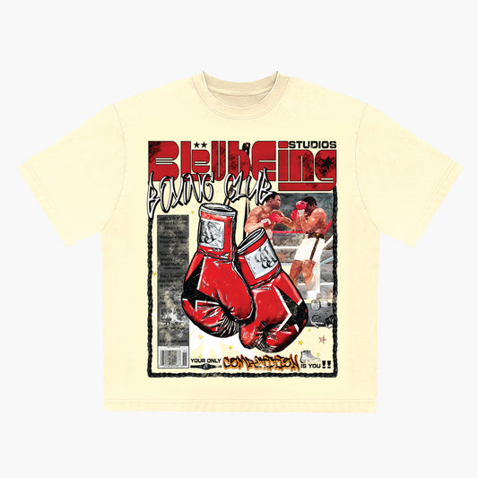 CREAM BOXING TEE