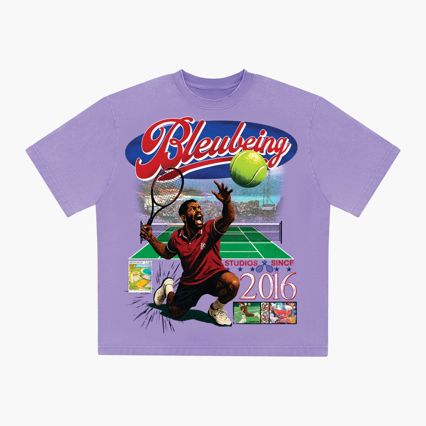 PURPLE TENNIS TEE