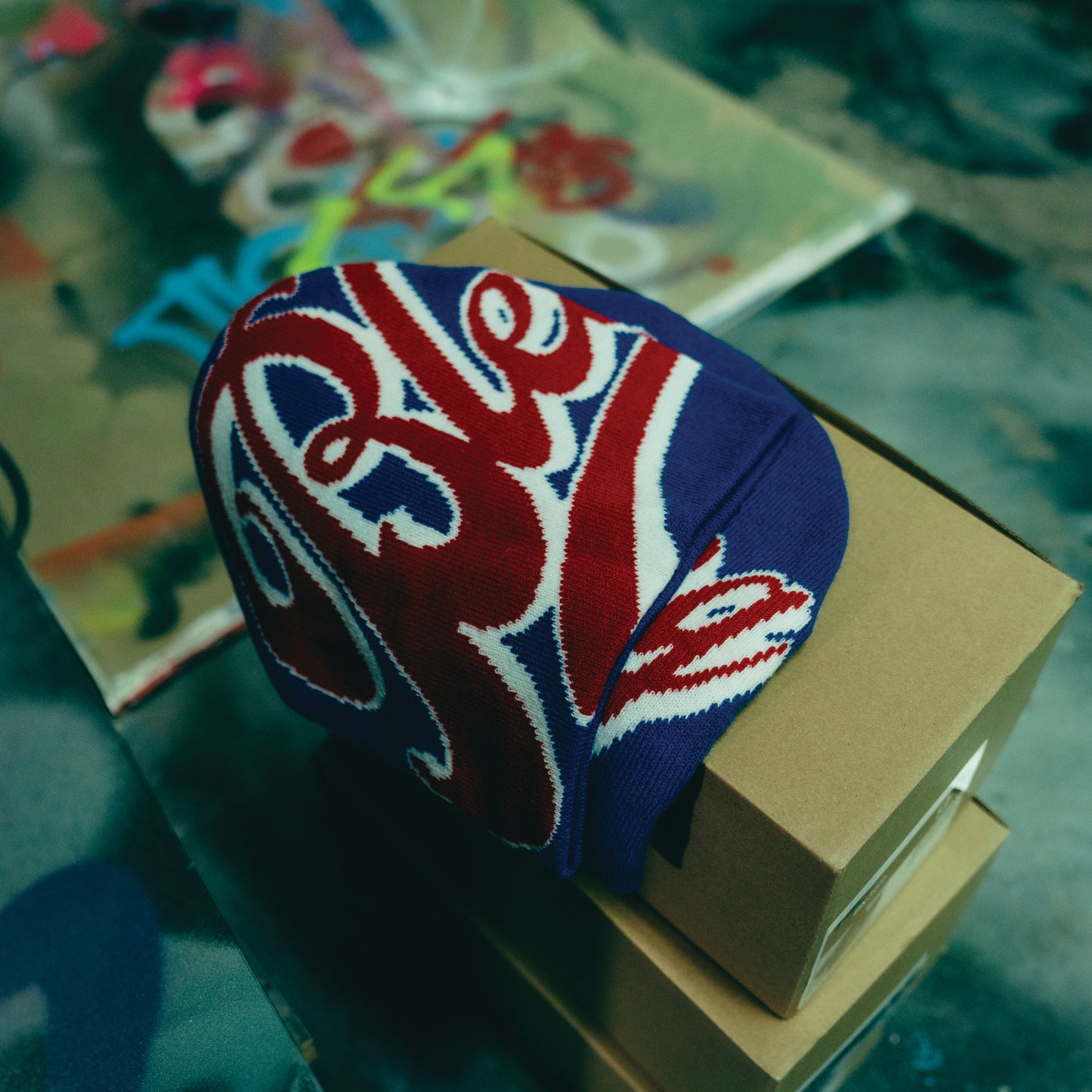 Bleu Heritage Jacquard Beanie