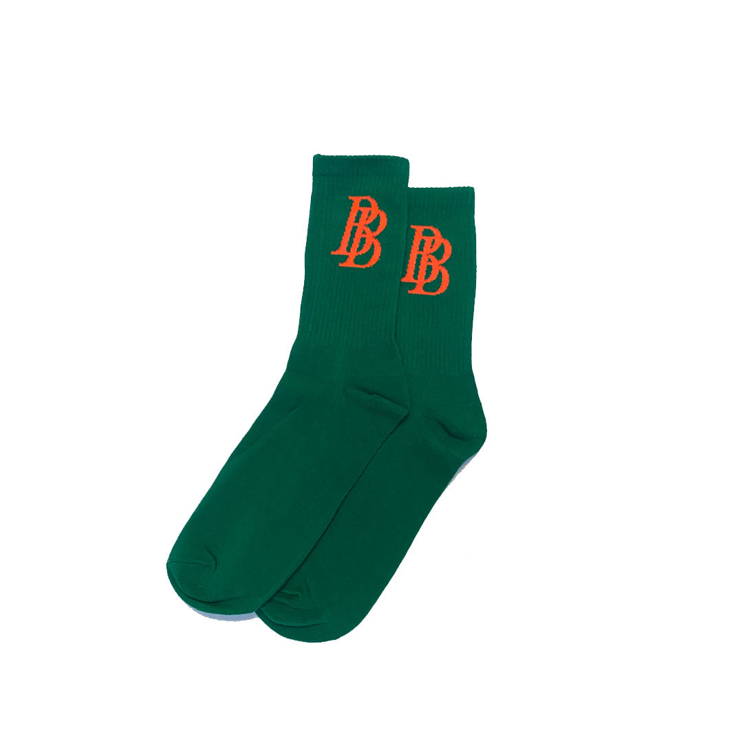 One size fits all Comfortable fit "BB" print socks