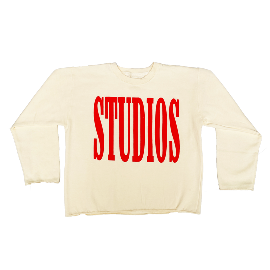 Off White "STUDIOS" Cropped Sweatshirt