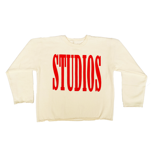 Off White "STUDIOS" Cropped Sweatshirt