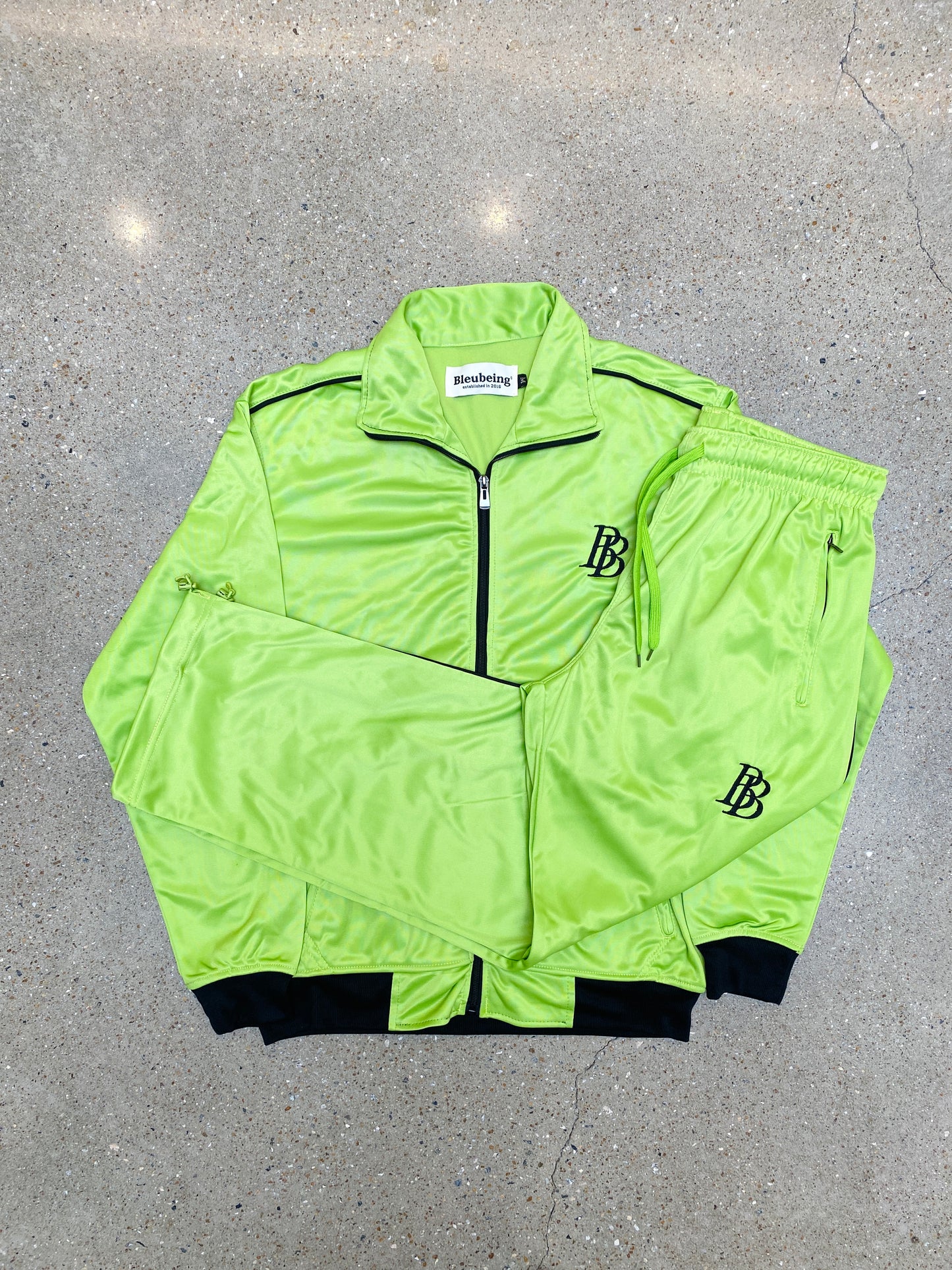 “BB” Lime Green tracksuit